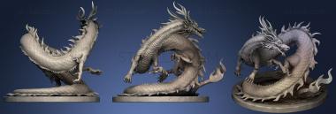 3D мадэль Азиатская Скульптура Дракона (STL)